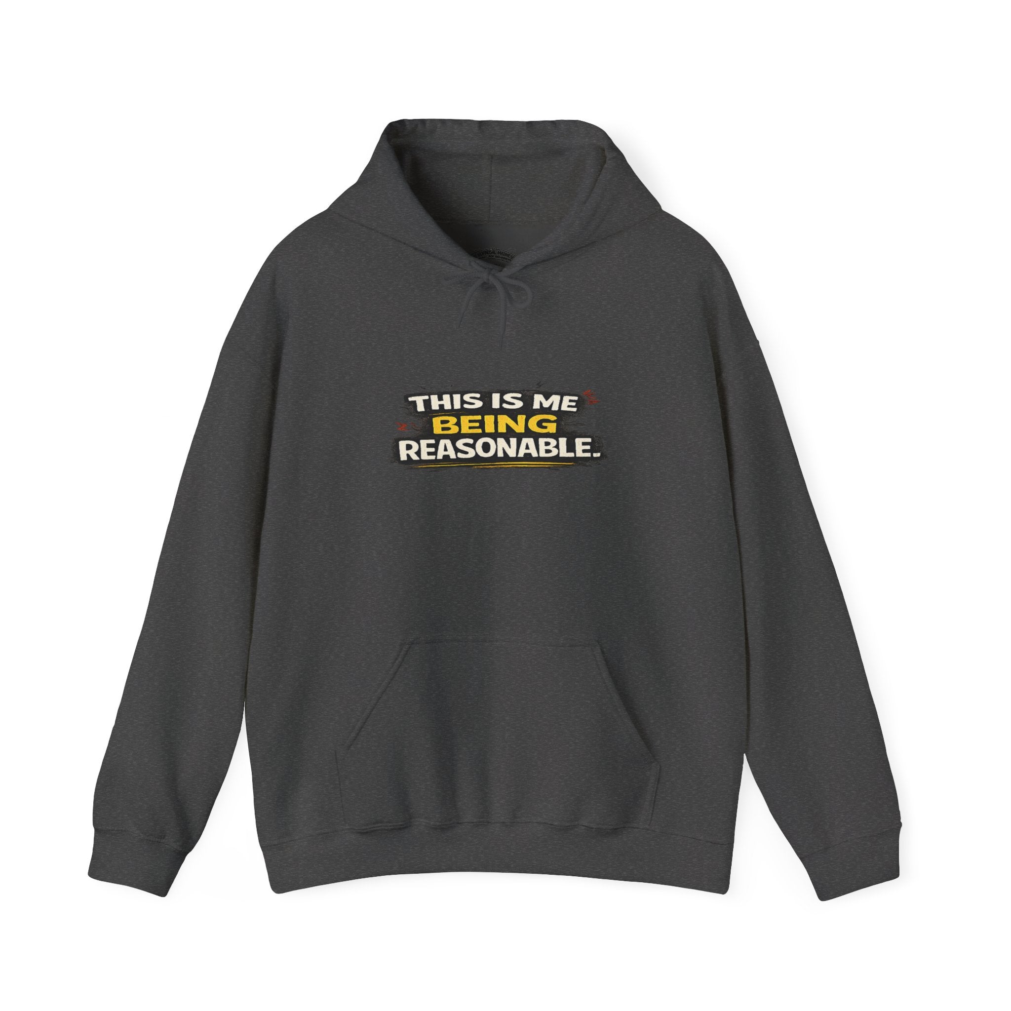 Hoodie — "This Is Me Being Reasonable" Graphic Pullover