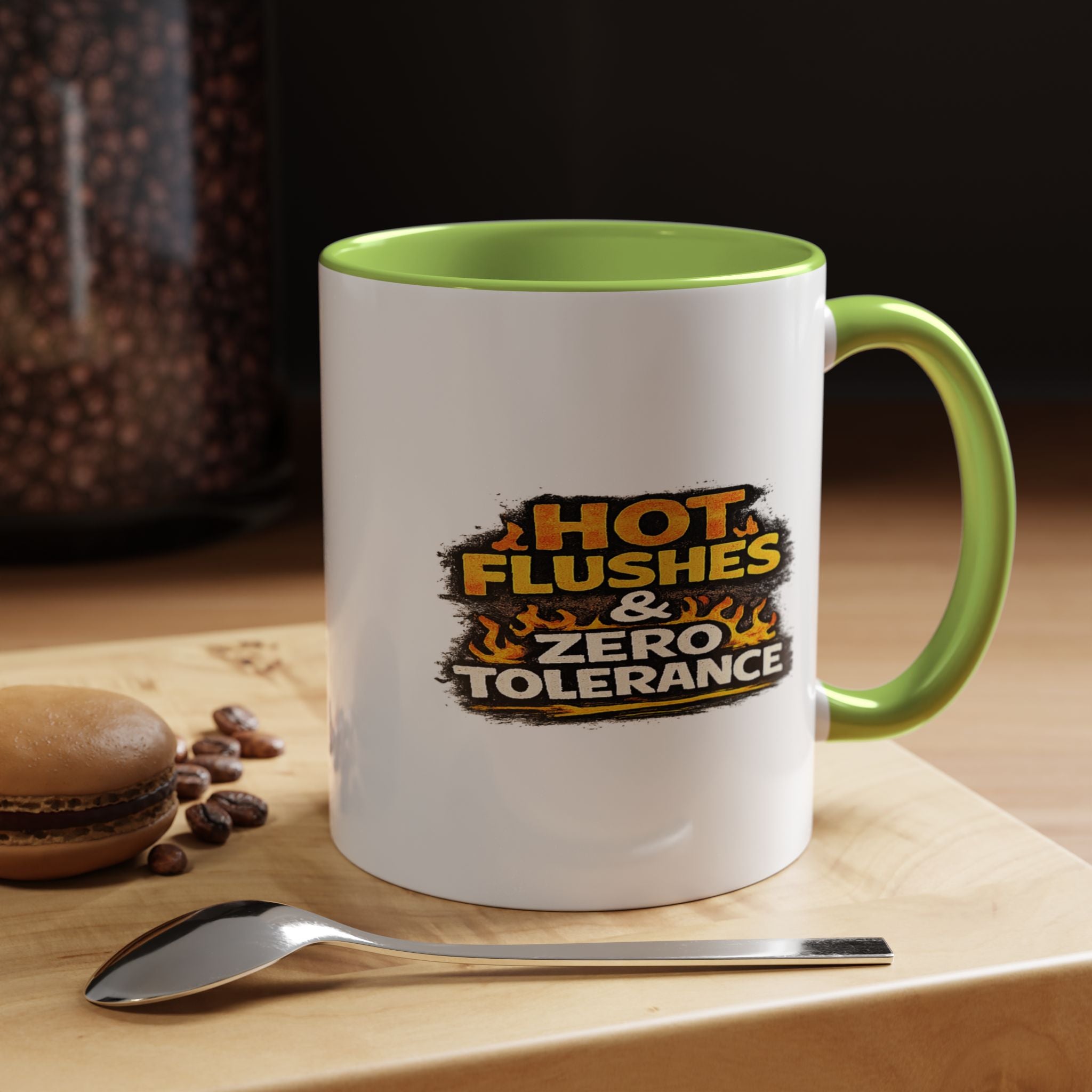 " Hot flushes and zero patience" Coffee Mug  Accent Ceramic Mug (11oz)