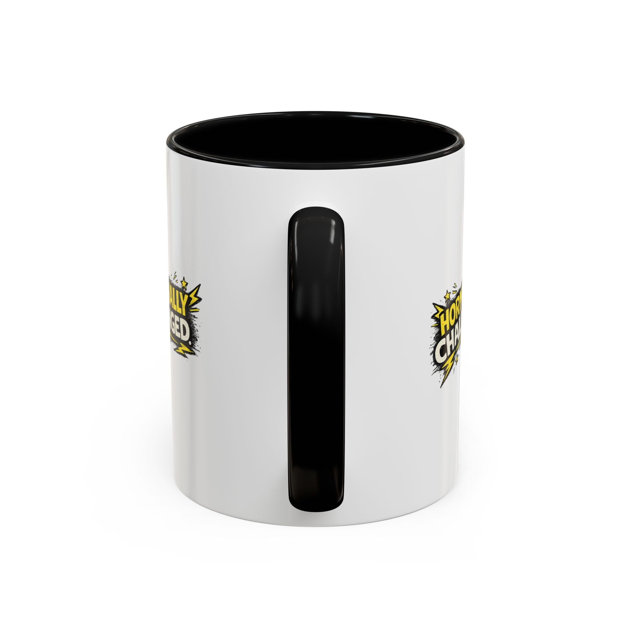 "Hormonally challenged" Coffee Mug  Accent Ceramic Mug (11oz)