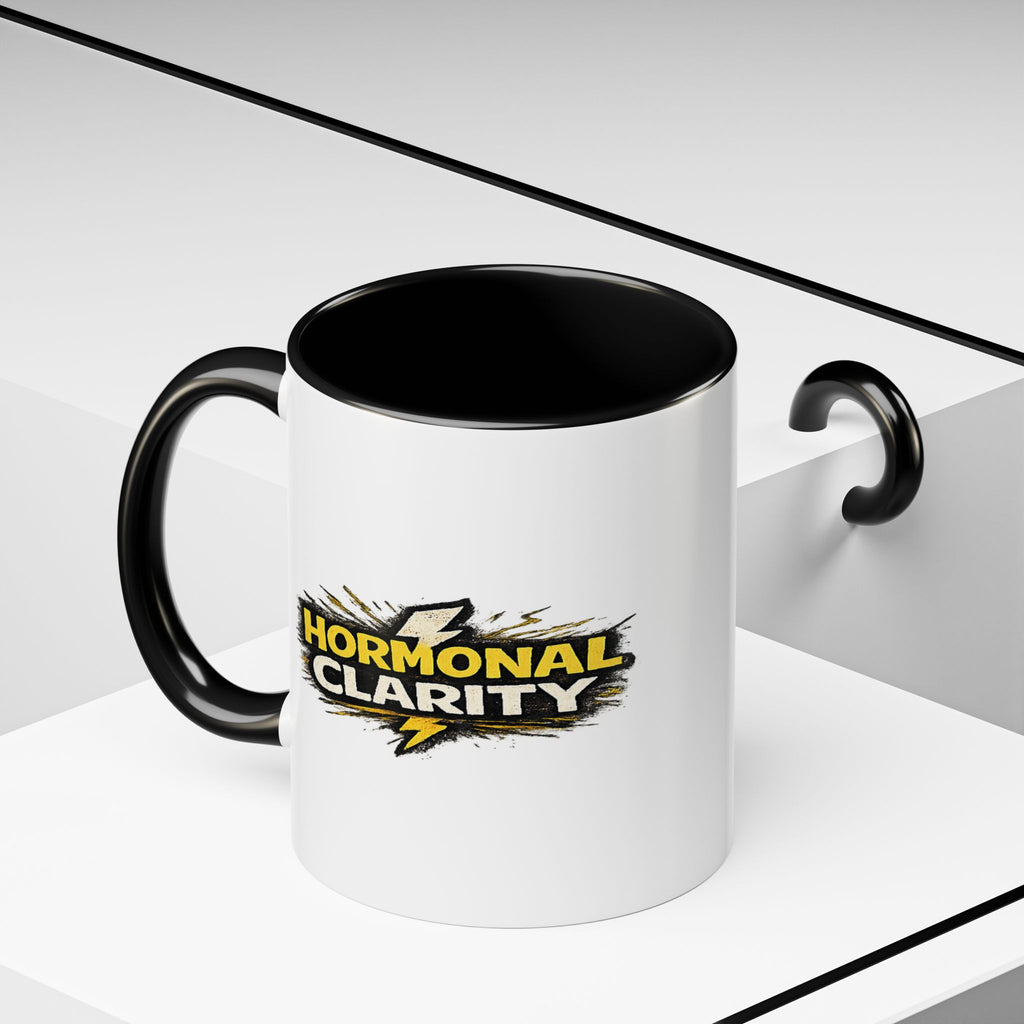 "Hormonal clarity" Coffee Mug  Accent Ceramic Mug (11oz)