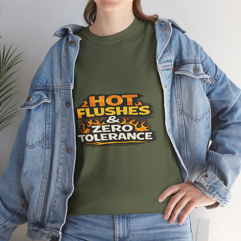 Hot Flushes & Zero Tolerance Tee