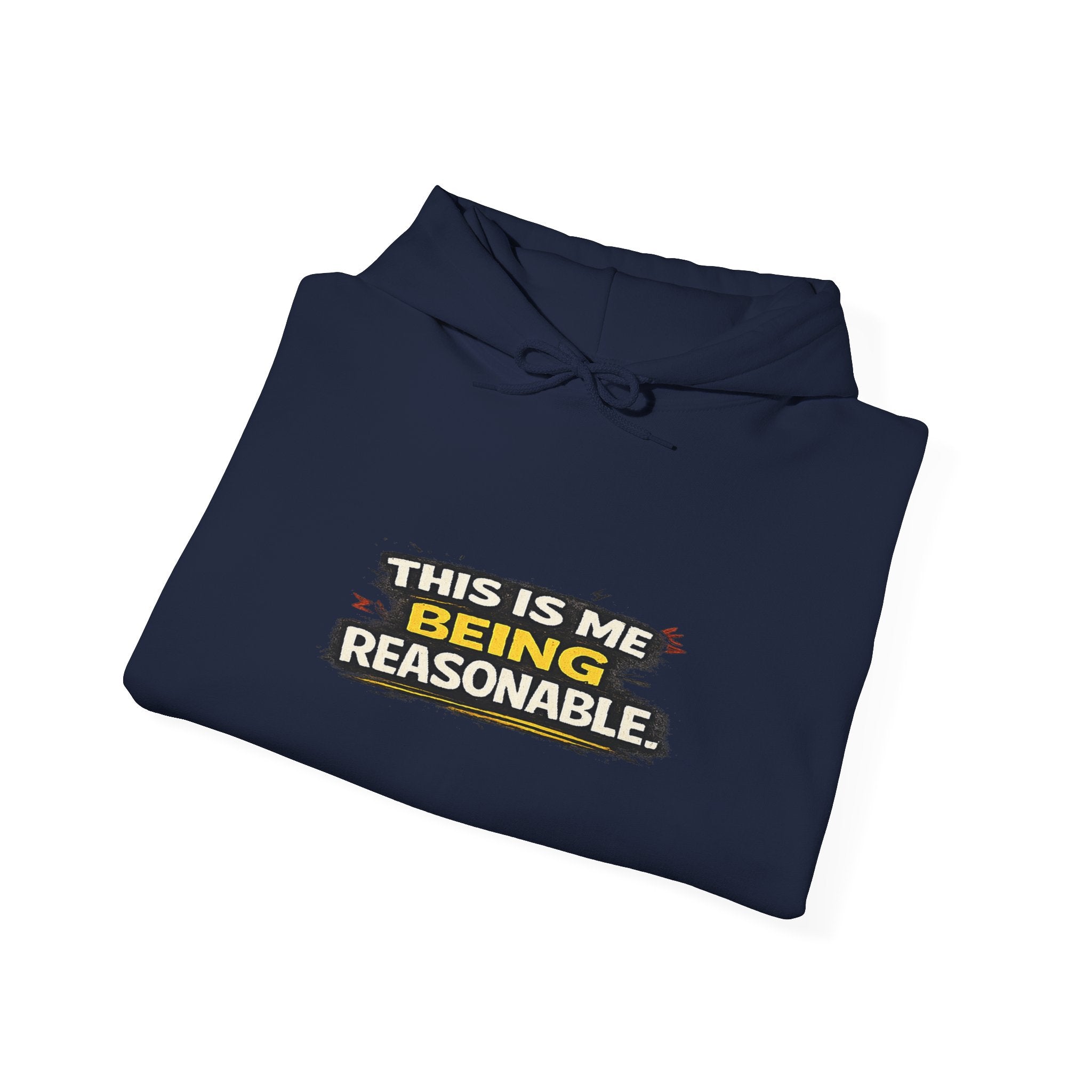 Hoodie — "This Is Me Being Reasonable" Graphic Pullover
