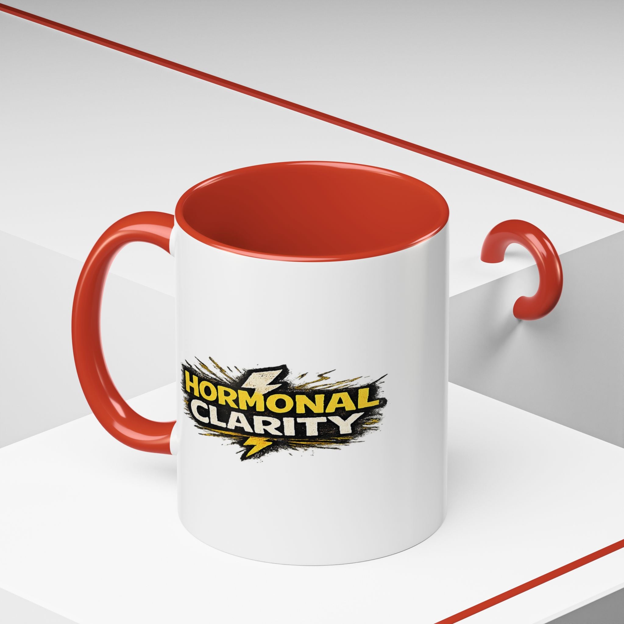 "Hormonal clarity" Coffee Mug  Accent Ceramic Mug (11oz)