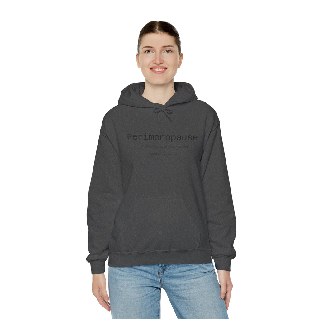Perimenopause Hoodie — Minimalist Awareness Sweatshirt for Women