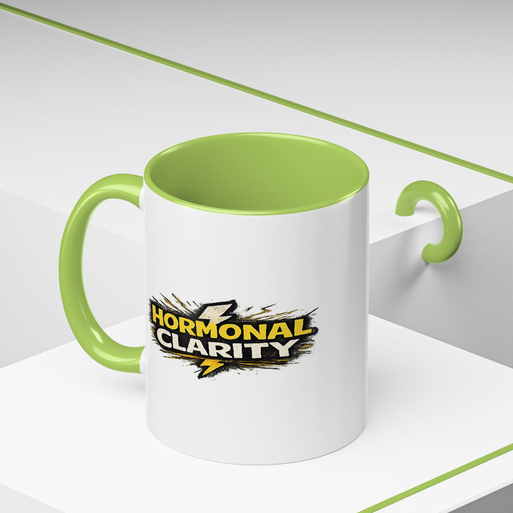 "Hormonal clarity" Coffee Mug  Accent Ceramic Mug (11oz)