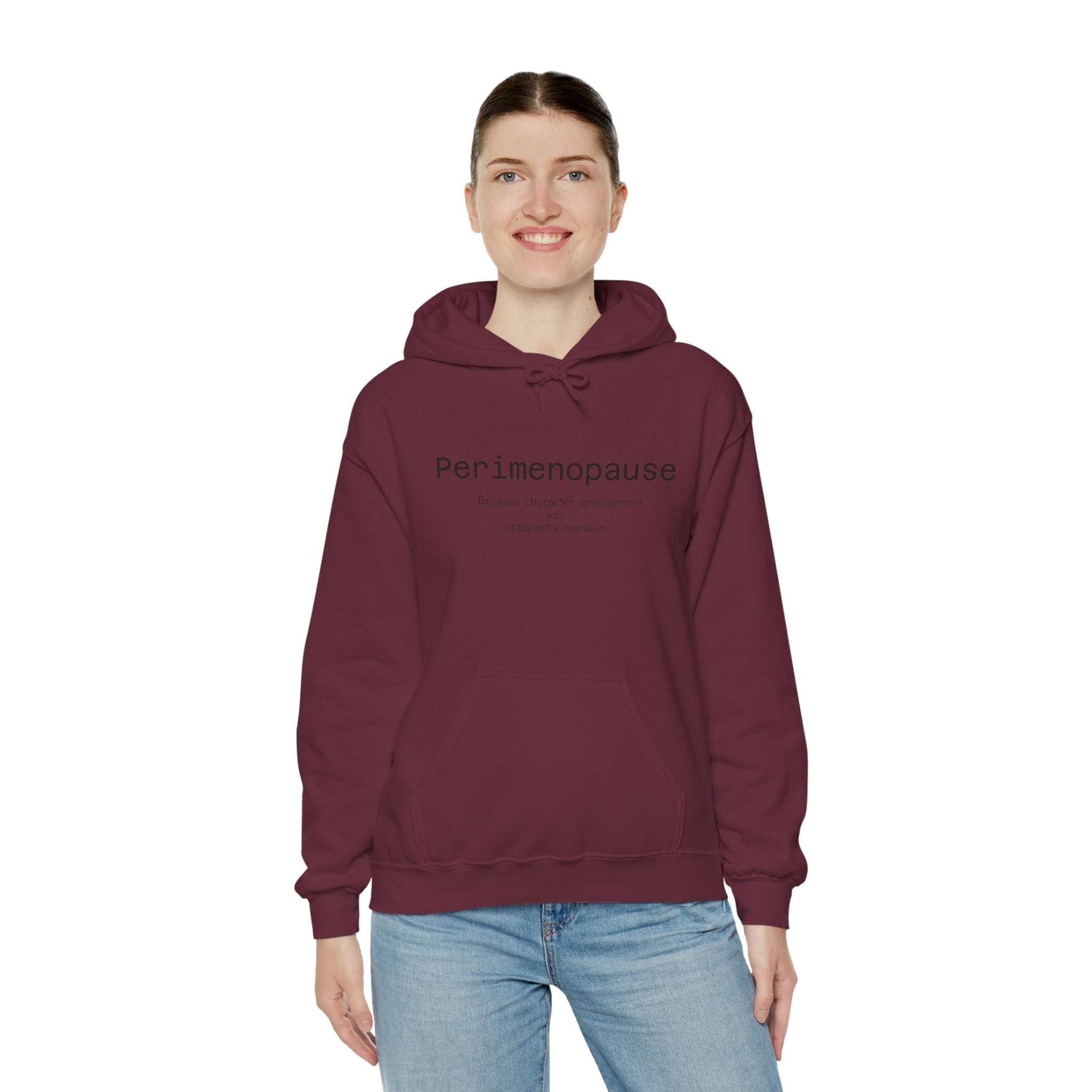 Perimenopause Hoodie — Minimalist Awareness Sweatshirt for Women