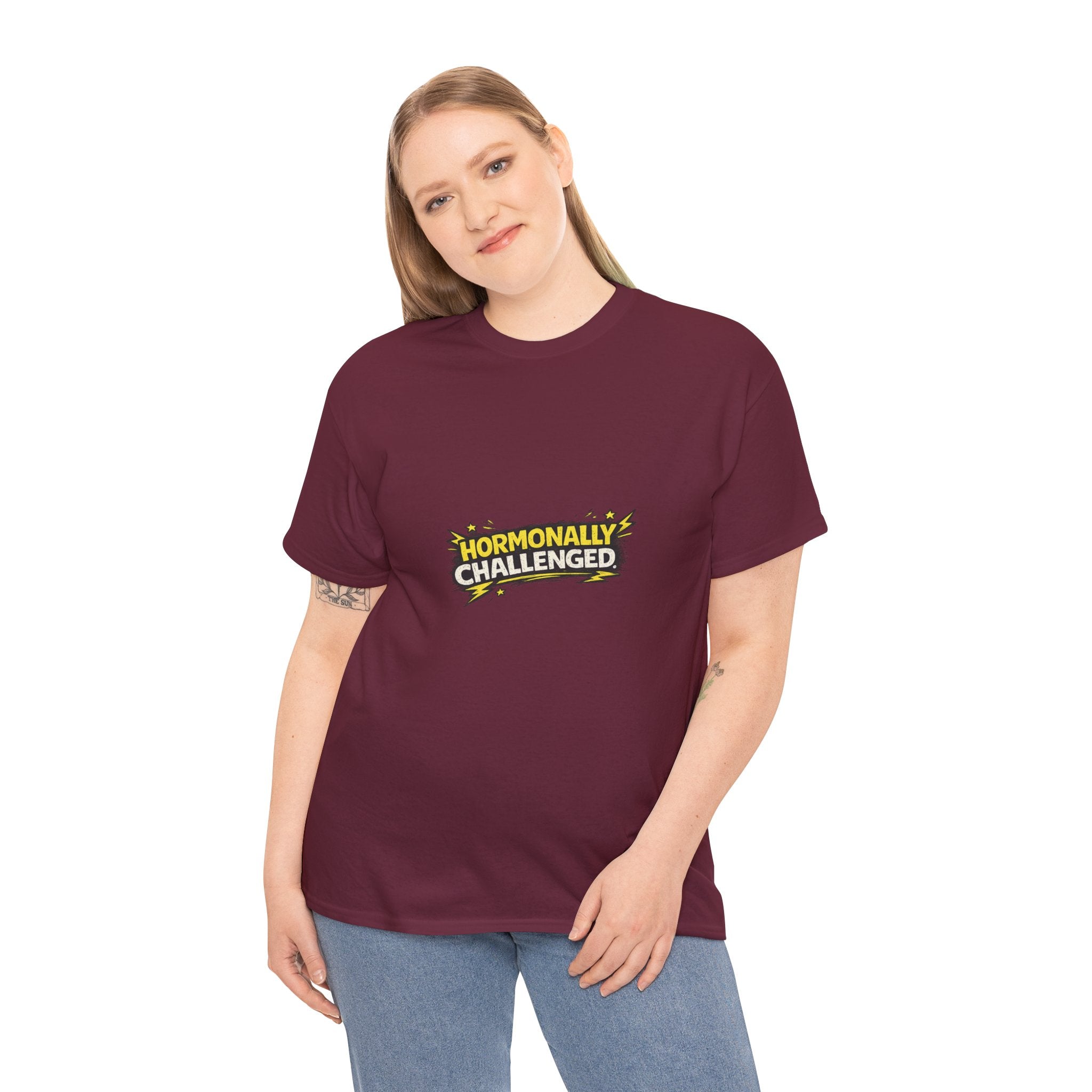 "Hormonally challenged" Graphic Tee