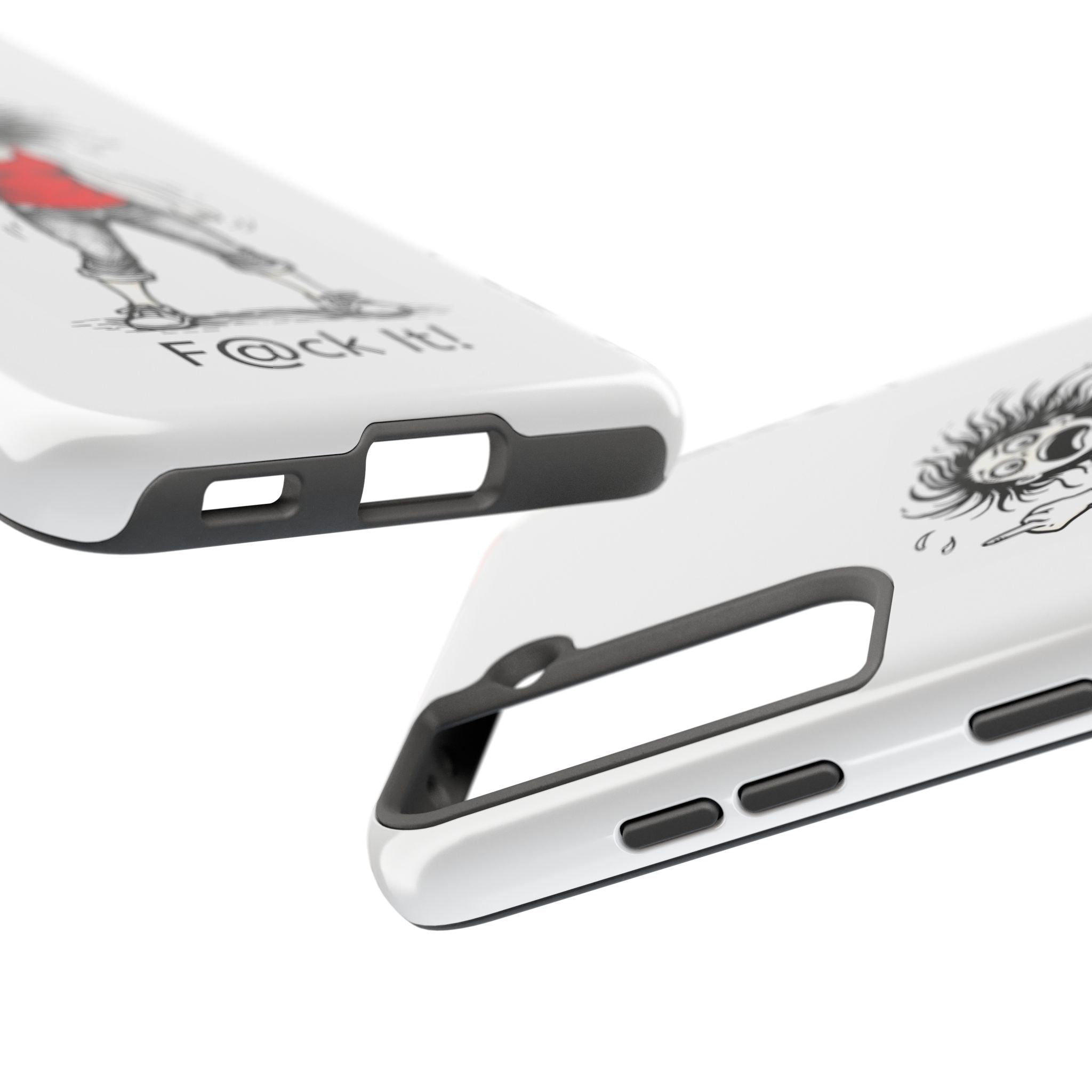 Phone Case — "F@ck It!" Menopausal Angst Cartoon Protective Cover
