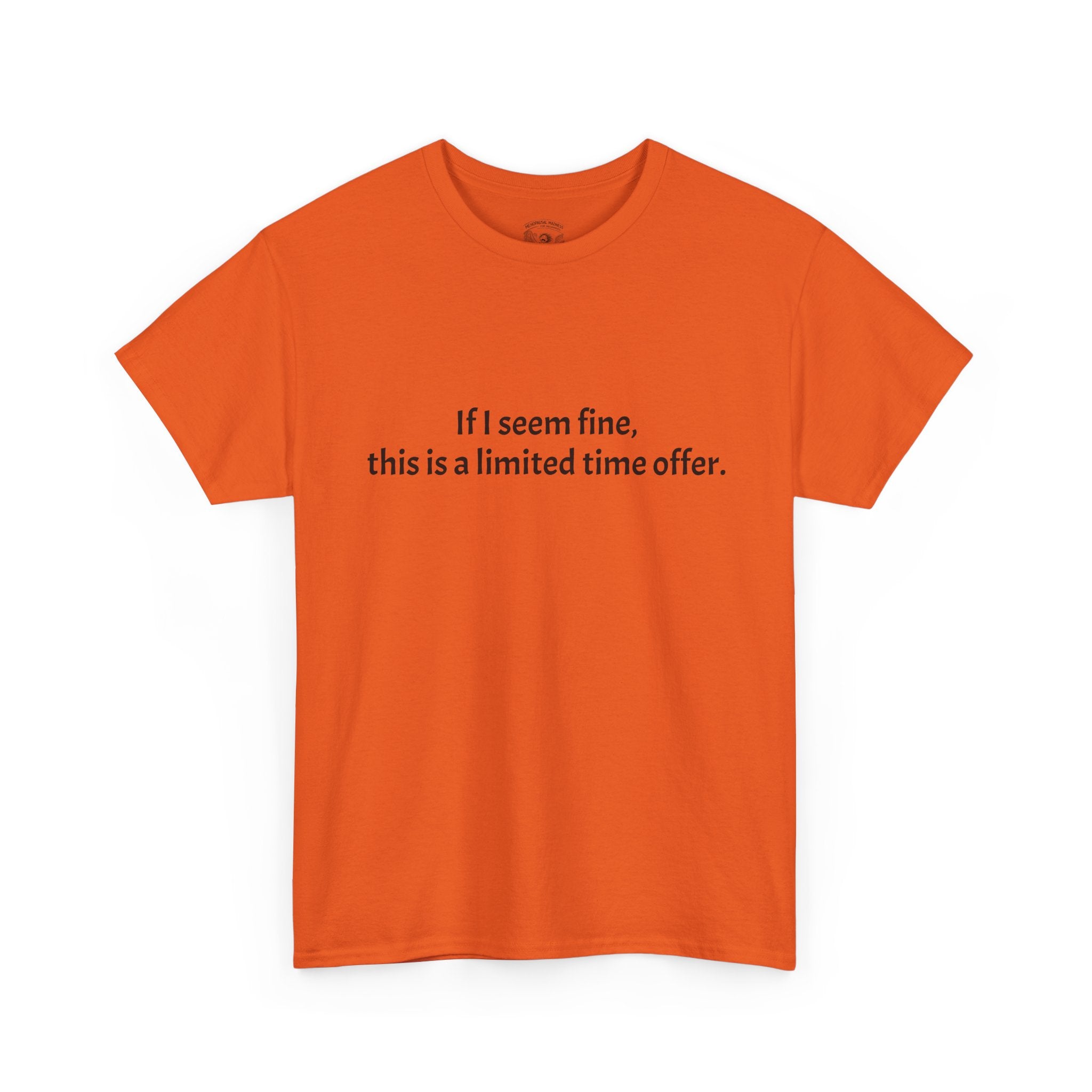 If I Seem Fine Tee — Funny Text Graphic T‑Shirt