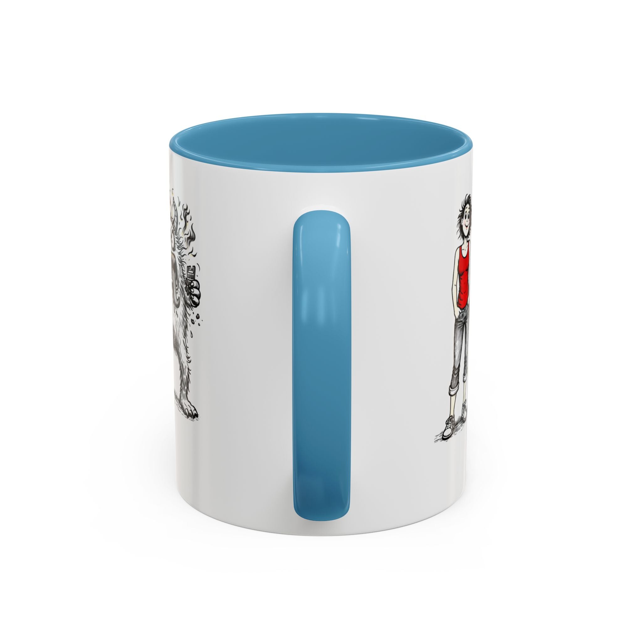 Coffee Mug — "Mood Varies By Day (Or Hourly)" Illustrated Sarcastic Cartoon USA/CAN