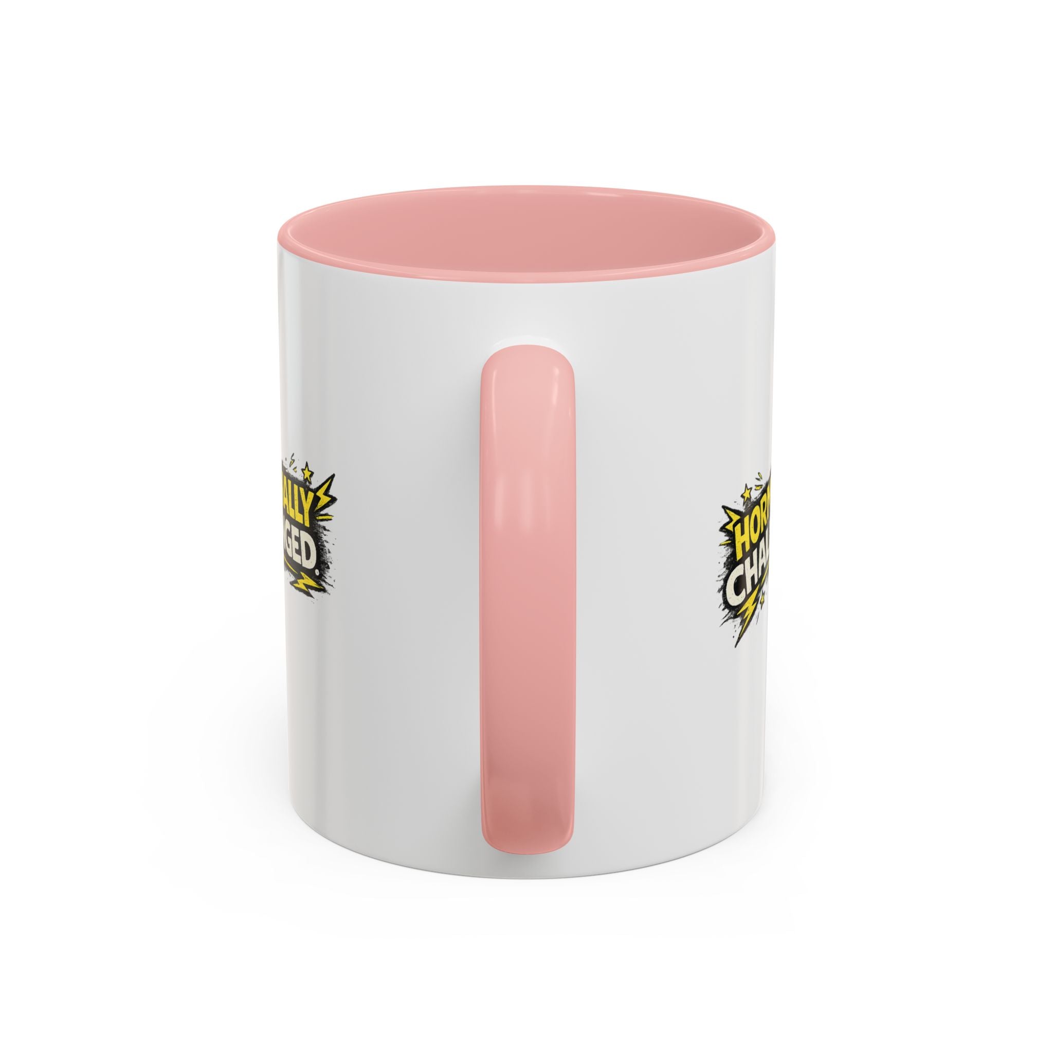 "Hormonally challenged" Coffee Mug  Accent Ceramic Mug (11oz)