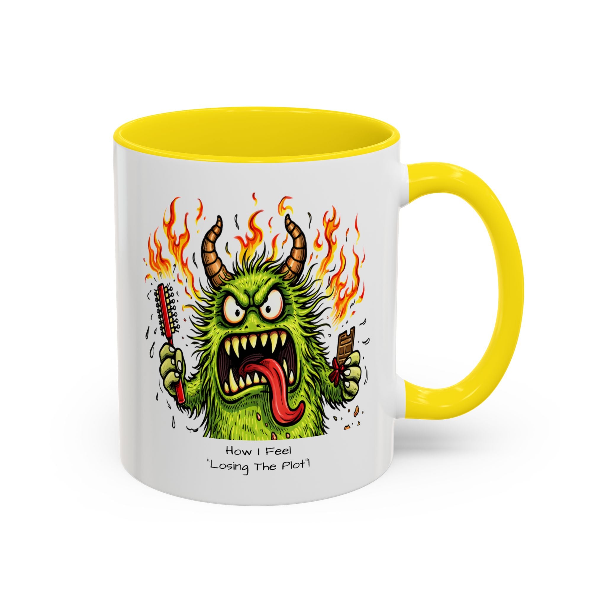 Coffee Mug — Menopausal madness  'How I Feel / what You See - Losing The Plot' Accent Ceramic Mug (11/15oz)