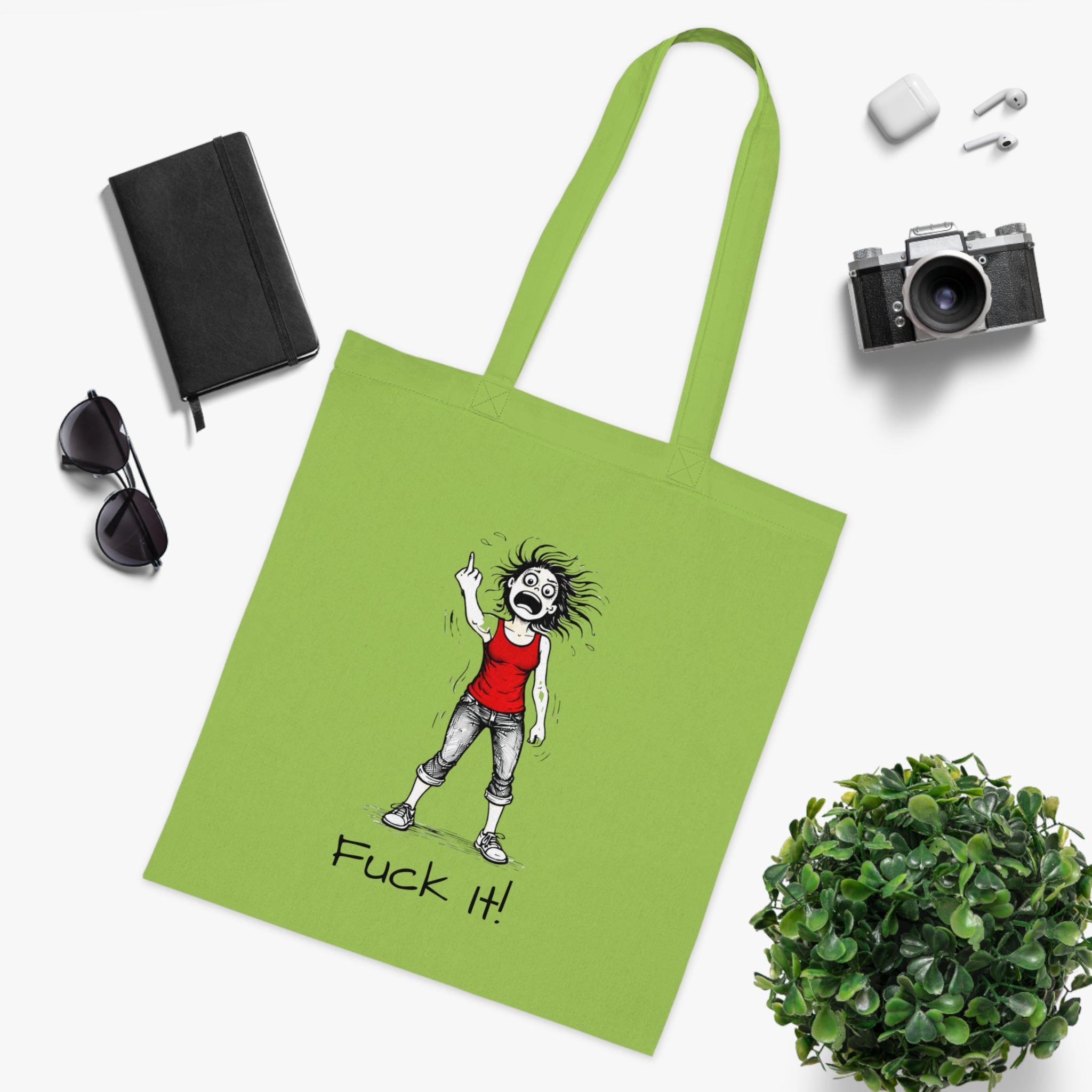 Tote Bag — "F@ck It, it's not me it's hormonal" F@ck it Gone feral Illustration